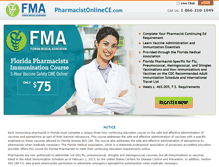 Tablet Screenshot of pharmacistonlinece.com